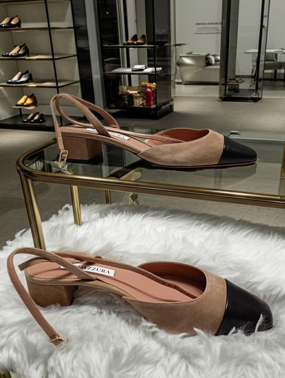 π Aquazzura π French Flirt Pump 35 Slingback Women's Sz 8 Eu 38 π $825π₯ - Picture 1 of 9